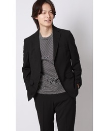 AOYAMA（アオヤマ）の「シワになりにくく様々な通勤スタイルに対応 スタイリッシュジャケット【ウォッシャブル】【乾燥機OK】【セットアップ着用可】（スーツジャケット）」