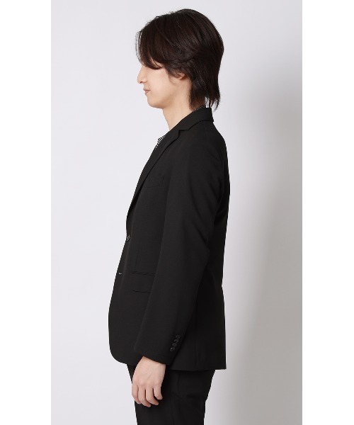 AOYAMA(アオヤマ)の「シワになりにくく様々な通勤スタイルに対応 スタイリッシュジャケット【ウォッシャブル】【乾燥機OK】【セットアップ着用可】(スーツジャケット・メンズ・ブラック/カーキ・LL/L/M/S)」の4枚目の写真