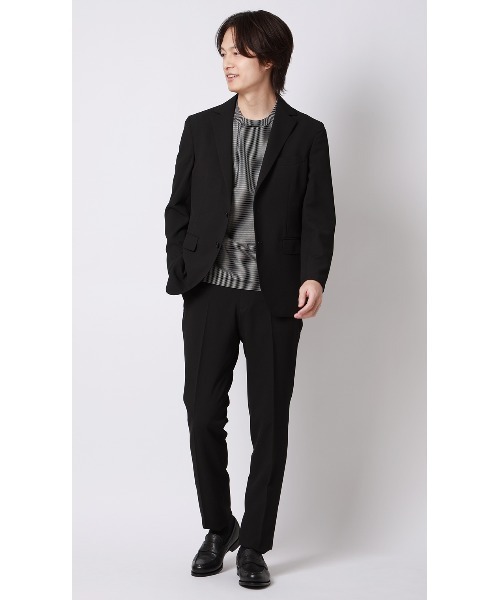 AOYAMA(アオヤマ)の「シワになりにくく様々な通勤スタイルに対応 スタイリッシュジャケット【ウォッシャブル】【乾燥機OK】【セットアップ着用可】(スーツジャケット・メンズ・ブラック/カーキ・LL/L/M/S)」の13枚目の写真