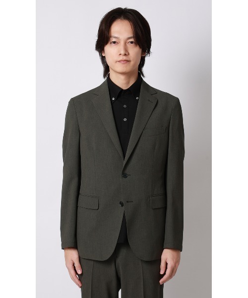 AOYAMA(アオヤマ)の「シワになりにくく様々な通勤スタイルに対応 スタイリッシュジャケット【ウォッシャブル】【乾燥機OK】【セットアップ着用可】(スーツジャケット・メンズ・ブラック/カーキ・LL/L/M/S)」の14枚目の写真