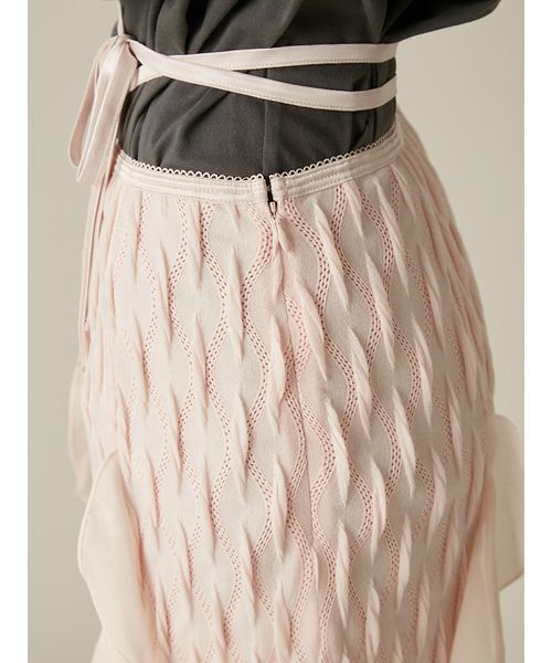 FURFUR(ファーファー)の「フリルカットスカート(スカート・レディース・ピンク/アイボリー/ブラック・F)」の12枚目の写真