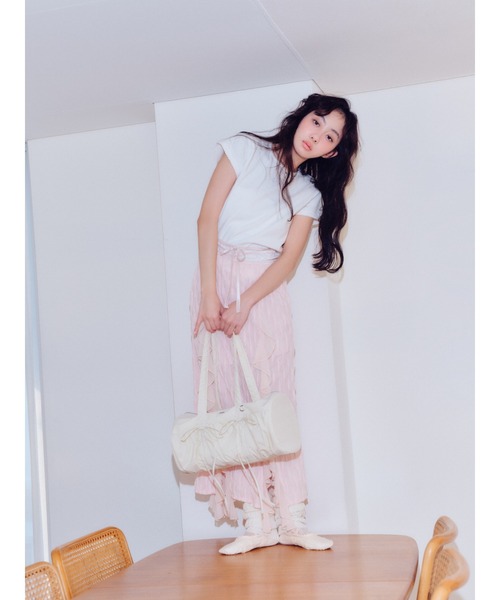 FURFUR(ファーファー)の「フリルカットスカート(スカート・レディース・ピンク/アイボリー/ブラック・F)」の7枚目の写真