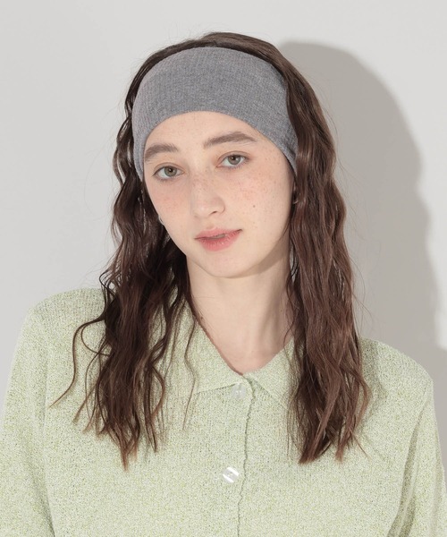 GEORGE'S(ジョージズ)の「リブヘアバンド2(ヘアバンド・レディース・ブラック/グレー・FREE)」の2枚目の写真