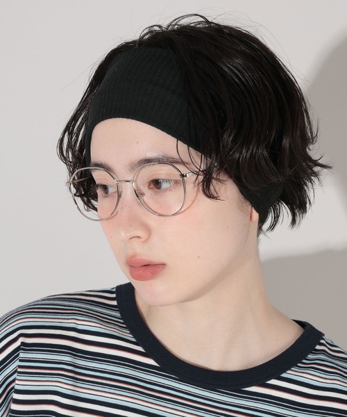GEORGE'S(ジョージズ)の「リブヘアバンド2(ヘアバンド・レディース・ブラック/グレー・FREE)」の1枚目の写真