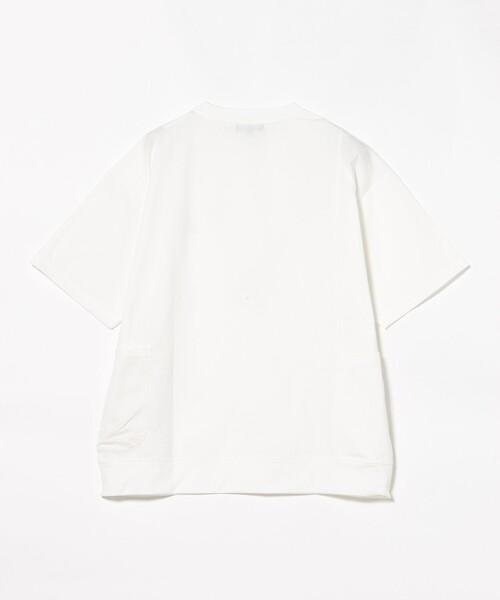 BEAMS HEART(ビームスハート)の「【ユニセックス】サイド ポケット Tシャツ(吸水速乾・UVカット・接触冷感)(Tシャツ/カットソー・メンズ・チャコールグレー/ホワイト・SMALL/MEDIUM/LARGE)」の4枚目の写真