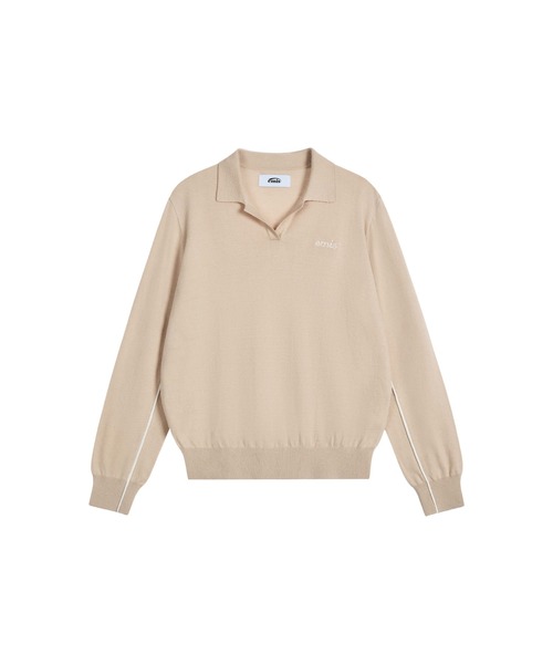 EMIS（イミス）の「(W) COLLAR KNIT TOP（ニット/セーター・レディース・ベージュ/ブラック・FREE）」の17枚目の写真