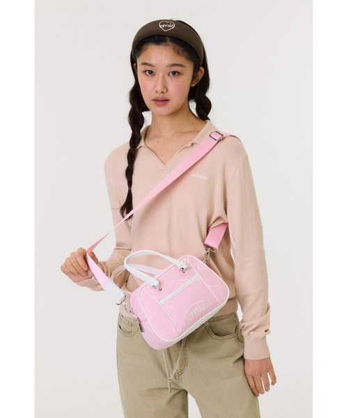 EMIS（イミス）の「(W) COLLAR KNIT TOP（ニット/セーター・レディース・ベージュ/ブラック・FREE）」の3枚目の写真