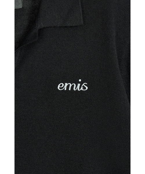 EMIS（イミス）の「(W) COLLAR KNIT TOP（ニット/セーター・レディース・ベージュ/ブラック・FREE）」の10枚目の写真