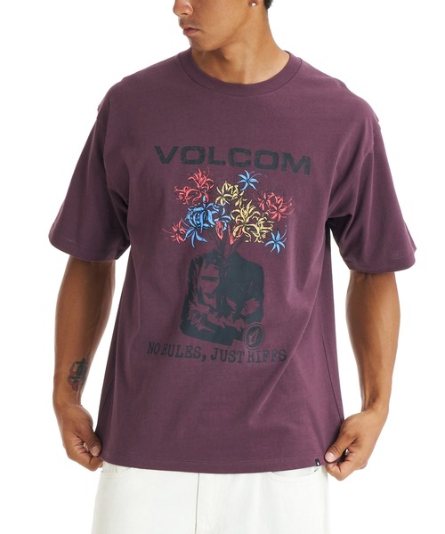 VOLCOM(ボルコム)の「VOLCOM メンズ FLOWER MEN SS TEE Tシャツ 【2026年春夏モデル】(Tシャツ/カットソー・メンズ・ライトグレー/パープル系その他/ホワイト/ブラック・SMALL/MEDIUM/LARGE/X-LARGE)」の4枚目の写真
