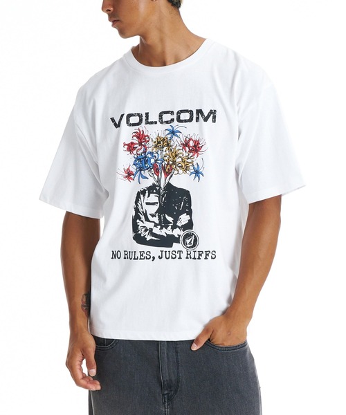 VOLCOM(ボルコム)の「VOLCOM メンズ FLOWER MEN SS TEE Tシャツ 【2026年春夏モデル】(Tシャツ/カットソー・メンズ・ライトグレー/パープル系その他/ホワイト/ブラック・SMALL/MEDIUM/LARGE/X-LARGE)」の2枚目の写真