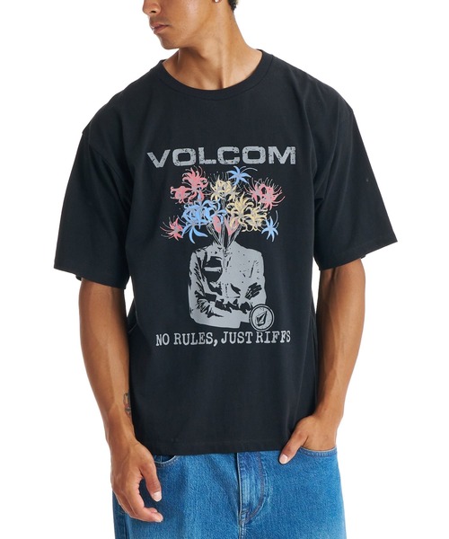 VOLCOM(ボルコム)の「VOLCOM メンズ FLOWER MEN SS TEE Tシャツ 【2026年春夏モデル】(Tシャツ/カットソー・メンズ・ライトグレー/パープル系その他/ホワイト/ブラック・SMALL/MEDIUM/LARGE/X-LARGE)」の1枚目の写真