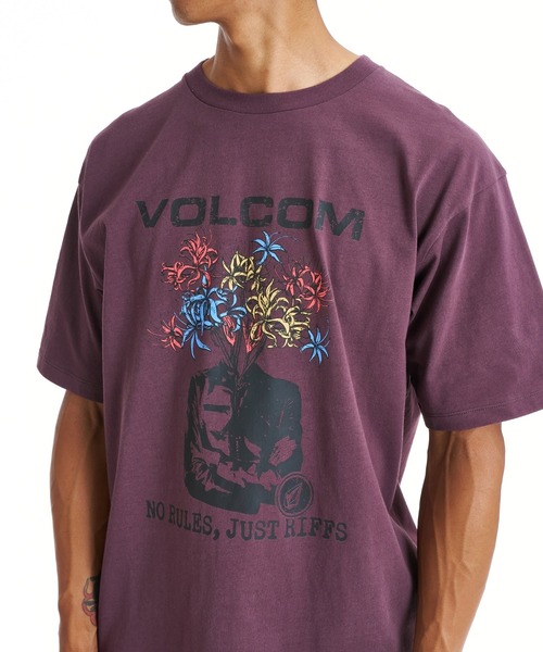 VOLCOM(ボルコム)の「VOLCOM メンズ FLOWER MEN SS TEE Tシャツ 【2026年春夏モデル】(Tシャツ/カットソー・メンズ・ライトグレー/パープル系その他/ホワイト/ブラック・SMALL/MEDIUM/LARGE/X-LARGE)」の10枚目の写真