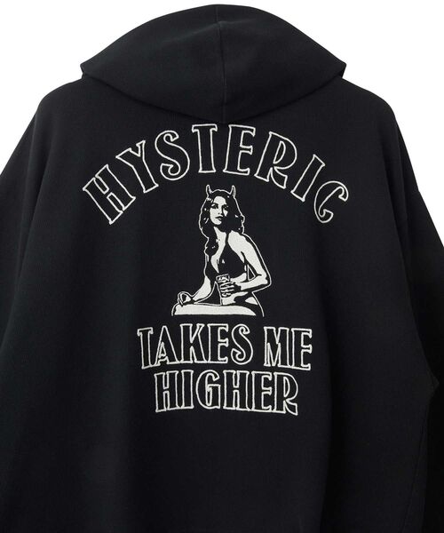 HYSTERIC GLAMOUR(ヒステリックグラマー)の「TAKES ME HIGHER刺繍 パーカー(パーカー・レディース・ブラック/カーキ/ベージュ・FREE)」の15枚目の写真