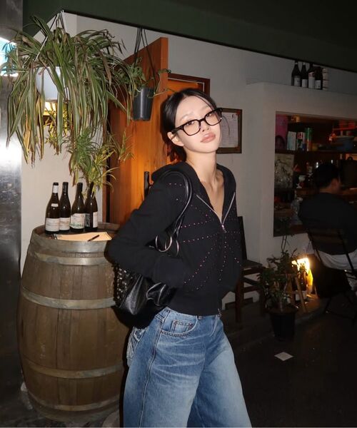 Midnight Move(ミッドナイトムーブ)の「eg pk denim pants (black)(デニムパンツ・レディース・その他・MEDIUM/SMALL)」の6枚目の写真