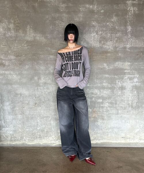 Midnight Move(ミッドナイトムーブ)の「eg pk denim pants (black)(デニムパンツ・レディース・その他・MEDIUM/SMALL)」の10枚目の写真