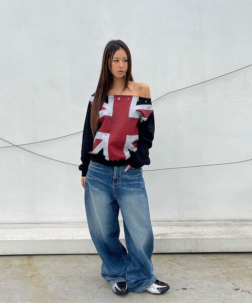 Midnight Move(ミッドナイトムーブ)の「eg pk denim pants (black)(デニムパンツ・レディース・その他・MEDIUM/SMALL)」の14枚目の写真