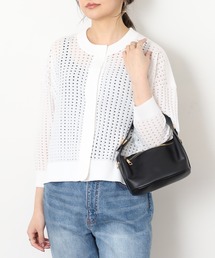 EGLANTINE 軽量ポリエステル透かし編みカーディガン
