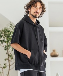 Magine | mpa4068-Double Knit Short Sleeve Parka 半袖パーカー(MGN-261-049)(パーカー)