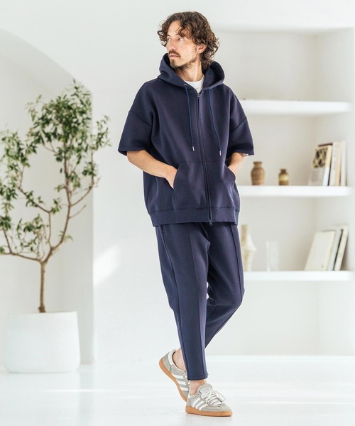 Magine（マージン）の「mpa4068-Double Knit Short Sleeve Parka 半袖パーカー(MGN-261-049)（パーカー・メンズ・ネイビー/ブラック/ミックスグレー・44/46/48）」の14枚目の写真