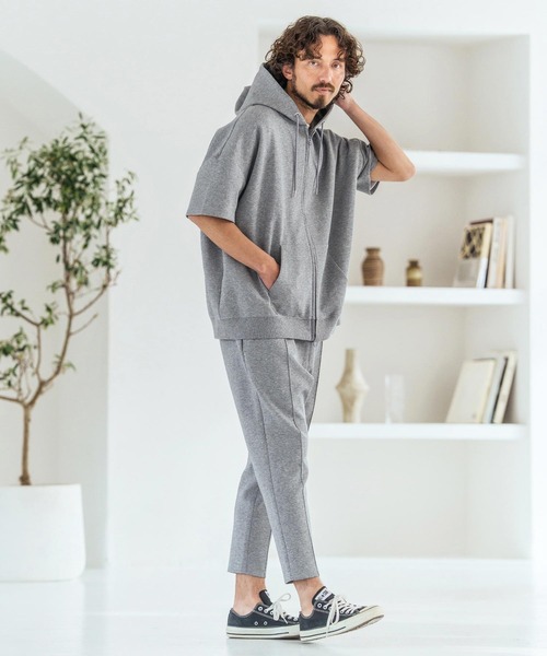 Magine（マージン）の「mpa4068-Double Knit Short Sleeve Parka 半袖パーカー(MGN-261-049)（パーカー・メンズ・ネイビー/ブラック/ミックスグレー・44/46/48）」の21枚目の写真