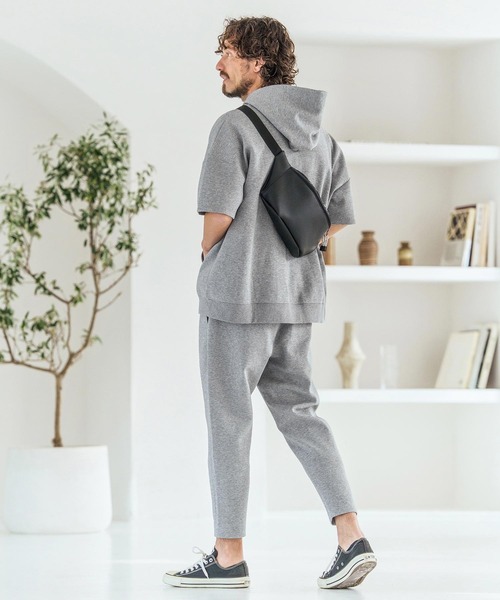 Magine（マージン）の「mpa4068-Double Knit Short Sleeve Parka 半袖パーカー(MGN-261-049)（パーカー・メンズ・ネイビー/ブラック/ミックスグレー・44/46/48）」の22枚目の写真