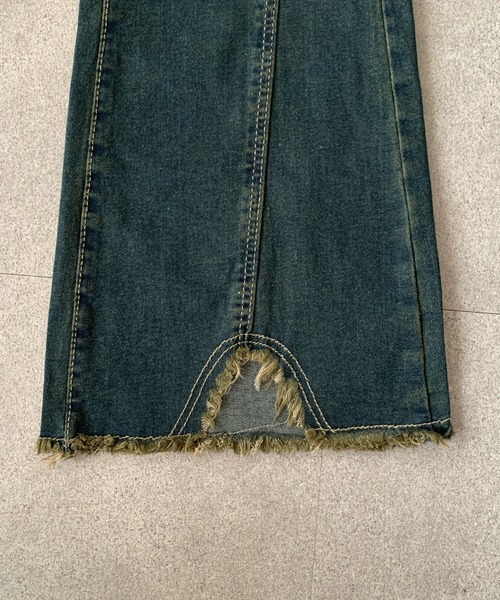 Teem Store(チームストア)の「ウォッシュ加工 ストレッチフレアデニム 美脚効果(デニムパンツ・レディース・ブルー/サックスブルー・L/M)」の15枚目の写真