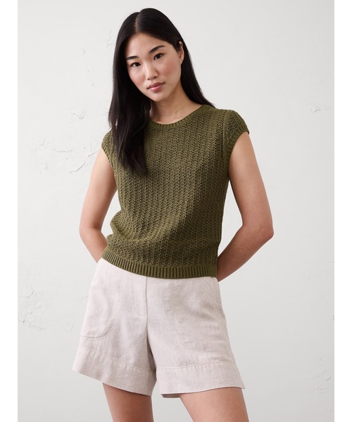BANANA REPUBLIC FACTORY STORE(バナナリパブリック ファクトリーストア)の「BANANA REPUBLIC FACTORY STORE テクスチャード セーター(ニット/セーター・レディース・グリーン/ホワイト/ライトブラウン/ライム/ブラック・XS/S/M/L)」の5枚目の写真