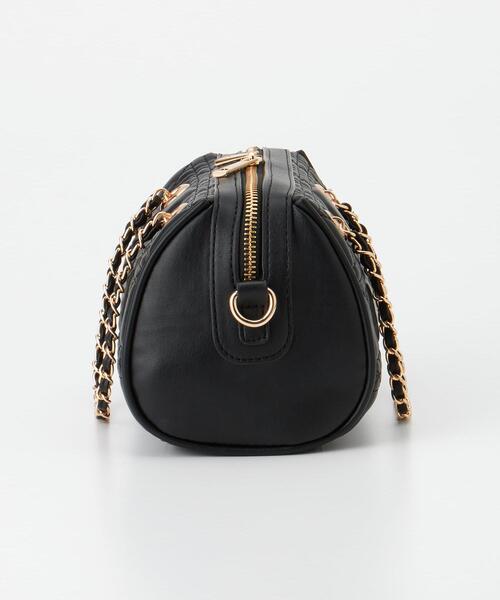 INGNI（イング）の「キルティングチェーンボストンバッグ（ボストンバッグ・レディース・アイボリー/サックスブルー/ブラック・-）」の7枚目の写真