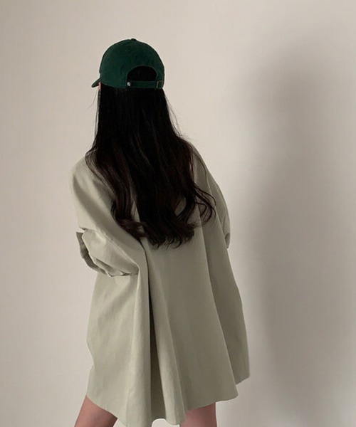 SallyLunn(サリーラン)の「ビッグシルエットシャツ(シャツ/ブラウス・レディース・ピンク/グリーン/ホワイト/ブラック・LARGE/MEDIUM)」の13枚目の写真