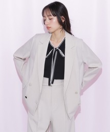 JILL by JILL STUART（ジルバイジルスチュアート）の「〈セットアップ対応〉サマーツイルテーラードジャケット（テーラードジャケット）」