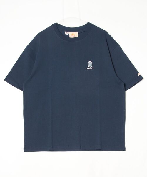 KELTY(ケルティ)の「デイパックS/STシャツ(Tシャツ/カットソー・レディース・ヘザーグレー/ネイビー・L/XL)」の1枚目の写真