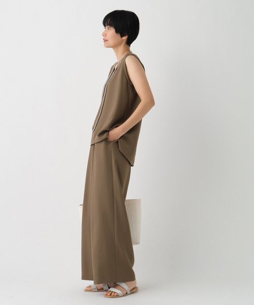 Elura（エルーラ）の「サラサラリラクシーノースリブラウス/656799（シャツ/ブラウス・レディース・ブラック/ダークブラウン/ゼブラ/オフホワイト/ミント/モカ・FREE）」の22枚目の写真