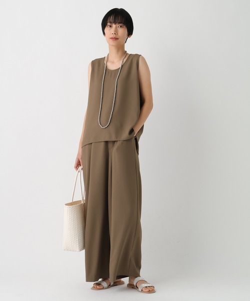 Elura（エルーラ）の「サラサラリラクシーノースリブラウス/656799（シャツ/ブラウス・レディース・ブラック/ダークブラウン/ゼブラ/オフホワイト/ミント/モカ・FREE）」の21枚目の写真