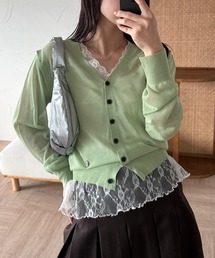 MUHET（ミュエータ）の「2 way sheer knit cardigan / 2WAYシアーニットカーディガン（カーディガン/ボレロ）」