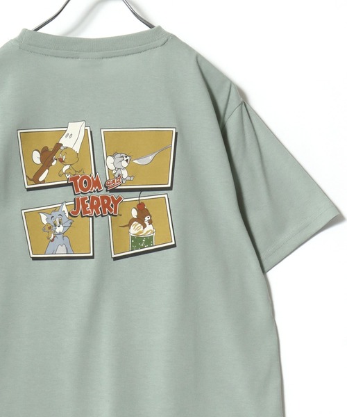 Tom&Jerry(トムアンドジェリー)の「2026SS Tom&Jerry/トムとジェリー カレッジ フロント/バックプリント ワンポイント刺繍 半袖Tシャツ(Tシャツ/カットソー・レディース・イエロー/クリーム/スミクロ/ミント/ブラック/ネイビー/ホワイト/アッシュグレー・M/L)」の7枚目の写真