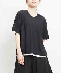 gomme（ゴム）の「強撚ダブルＴ（Tシャツ/カットソー）」