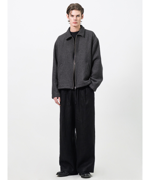 POKER FACE(ポーカーフェイス)の「BOILED WOOL BOUCLE JACKET CHARCOAL(ブルゾン・メンズ・その他・46/48/50)」の4枚目の写真