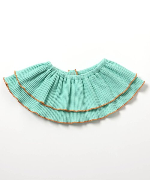 apres les cours（アプレレクール）の「ワッフルメロウフリルつけ衿（その他ベビー用品・キッズ・オレンジ/ミント/ブルー/アイボリー/ブラウン・90）」の12枚目の写真