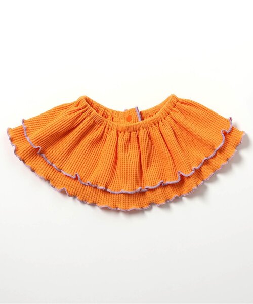 apres les cours（アプレレクール）の「ワッフルメロウフリルつけ衿（その他ベビー用品・キッズ・オレンジ/ミント/ブルー/アイボリー/ブラウン・90）」の8枚目の写真