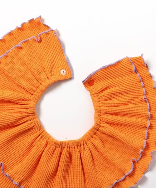 apres les cours（アプレレクール）の「ワッフルメロウフリルつけ衿（その他ベビー用品・キッズ・オレンジ/ミント/ブルー/アイボリー/ブラウン・90）」の18枚目の写真