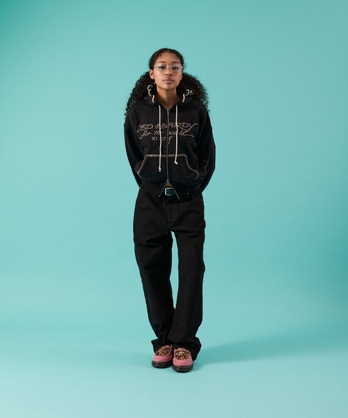 FTW(エフティダブリュー)の「ED HARDY×FTW ZIP HOODIE(パーカー・レディース・ベージュ/ライトグリーン/ブラック・SMALL/MEDIUM/LARGE)」の11枚目の写真