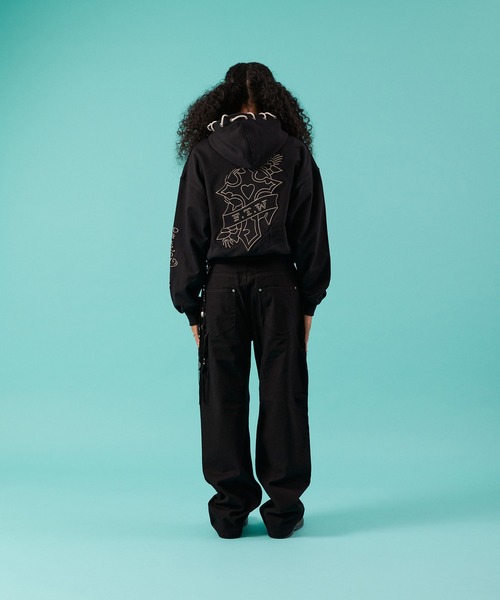 FTW(エフティダブリュー)の「ED HARDY×FTW ZIP HOODIE(パーカー・レディース・ベージュ/ライトグリーン/ブラック・SMALL/MEDIUM/LARGE)」の14枚目の写真