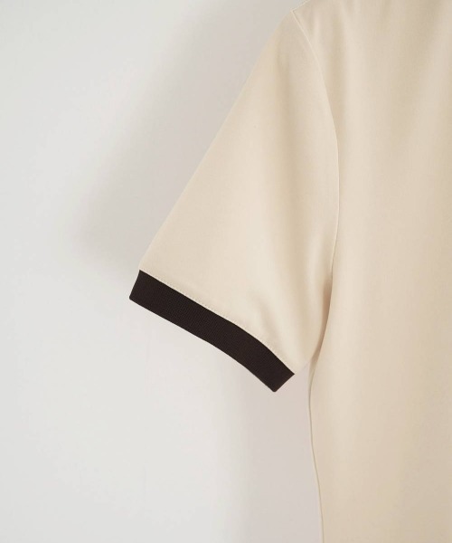 MIDWEST（ミッドウエスト）の「anuke Compact Ringer T-Shirts（Tシャツ/カットソー・レディース・ベージュ・FREE）」の3枚目の写真