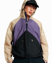 AIGLE（エーグル）の「撥水 超軽量 リップストップ バイカラー ナイロンブルゾンジャケット（ナイロンジャケット）」