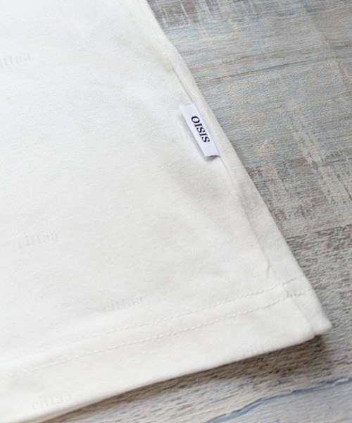Dalfwin(ダールフィン)の「韓国ファッション RICECAKE手書きプリントラベル半袖Tシャツ(Tシャツ/カットソー・レディース・ブラック/ホワイト/グレー・FREE)」の14枚目の写真