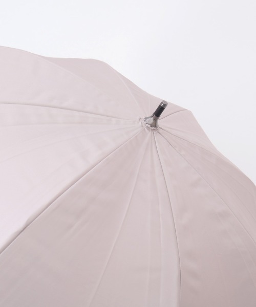 axes femme（アクシーズファム）の「フリル使い晴雨兼用ショート傘（長傘・レディース・ブラック/グレイッシュベージュ/キナリ・FREE）」の4枚目の写真