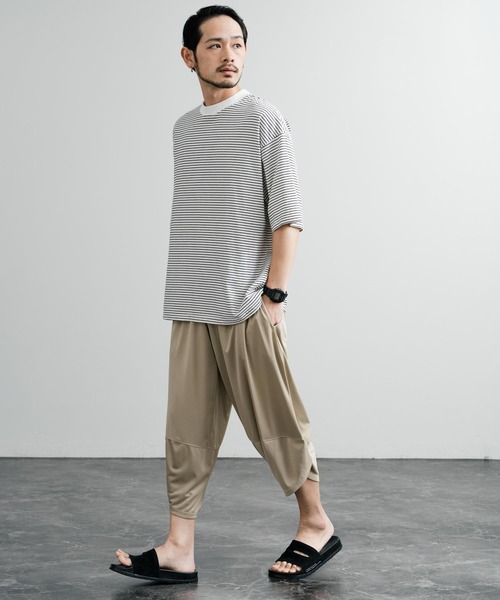 Rocky Monroe(ロッキーモンロー)の「接触冷感・UVカット 多機能クロップドバルーンアラジンパンツ(その他パンツ・メンズ・ベージュ/ネイビー/チャコール/ブラック/カーキ・LL/M/L)」の16枚目の写真