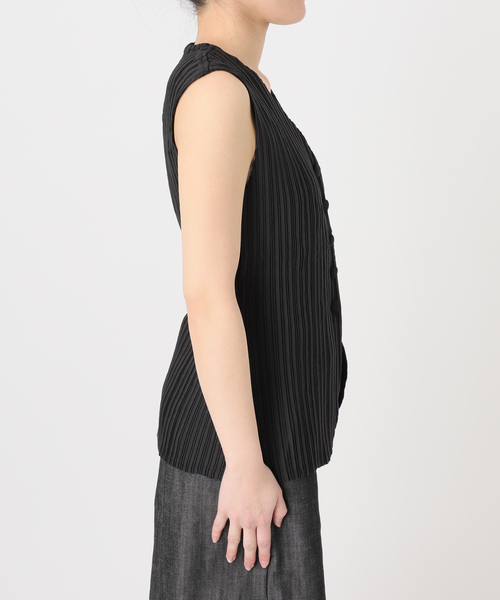 Gongdid Design(ゴンディッドデザイン)の「【Gongdid Design】 Carry Over_Denim_Vest:ベスト(ベスト・レディース・アイボリー/ブラック・FREE)」の16枚目の写真
