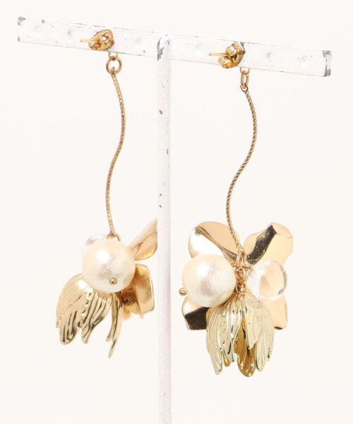 tone（トーン）の「【charme by pimo 】ゴールド　ニュアンス　⑥　サージカルステンレスピアス(MA)（ピアス（両耳用）・レディース・ゴールド・FREE）」の2枚目の写真