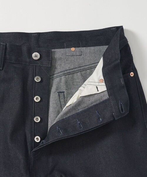 MONKEY TIME（モンキータイム）の「ライトオンス リジッド デニム シンチバック スーパー バギー パンツ（デニムパンツ・メンズ・ネイビー・XL/L/M/S）」の6枚目の写真